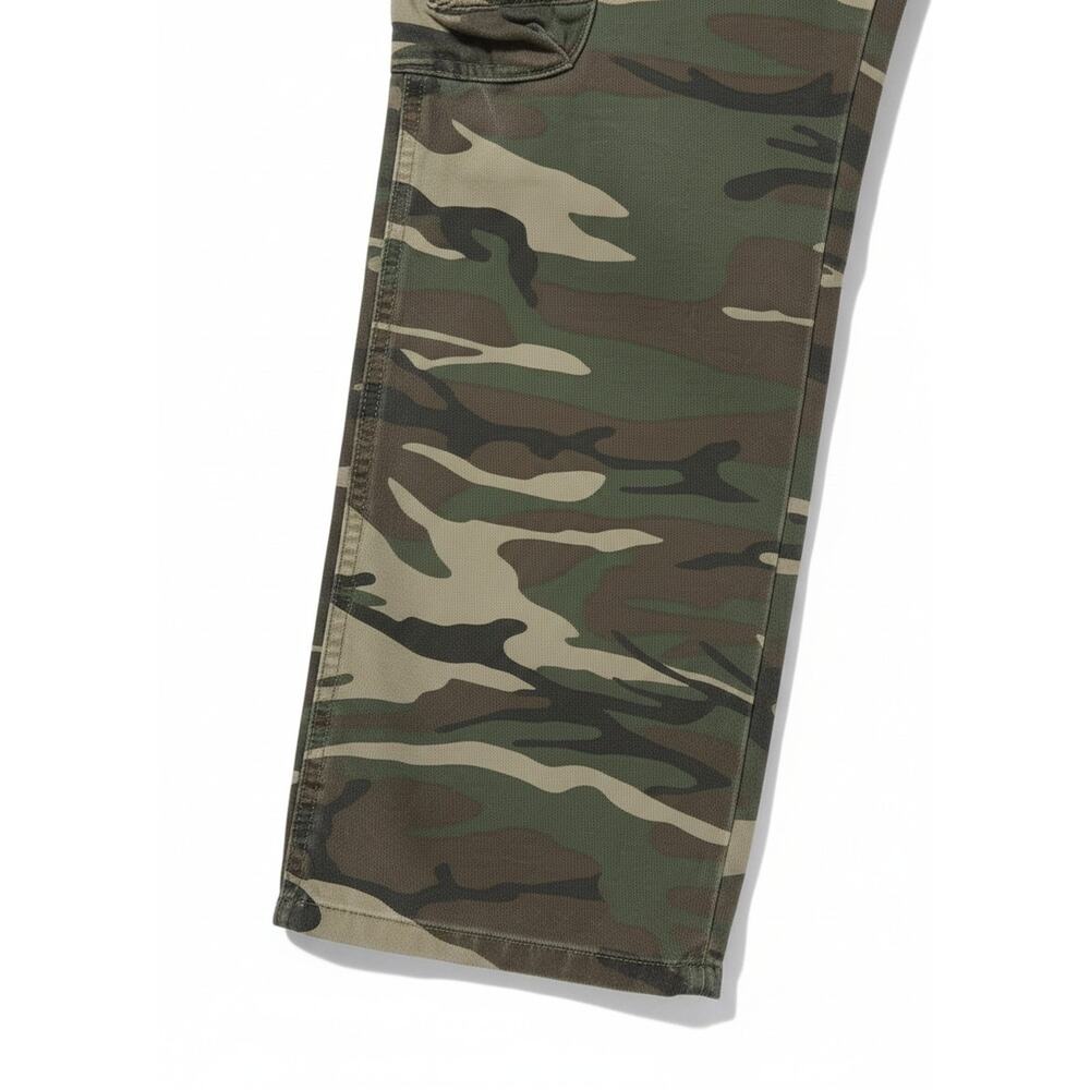 Wrangler Jean Co Camo Cargo Pant Mens 32x30 Cotton Military Combat UNISEX - Picture 4 of 10